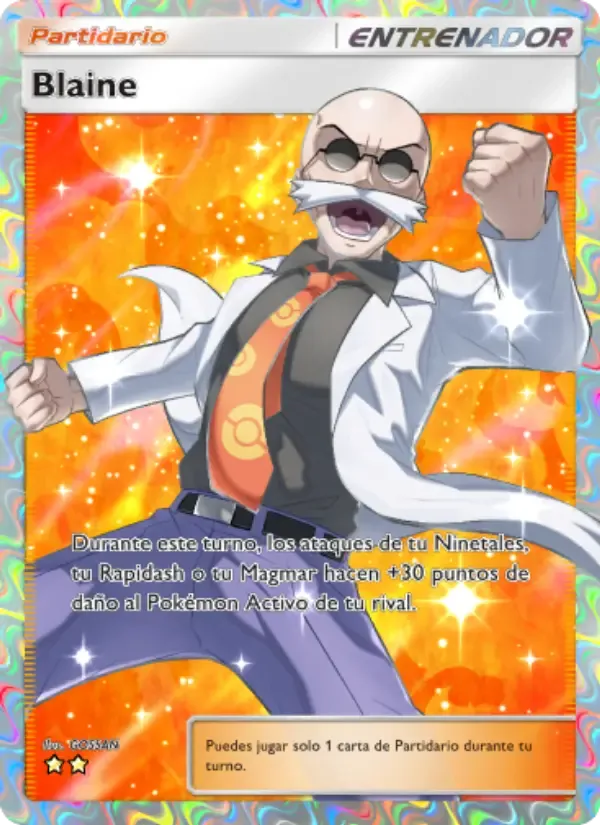 Blaine card in Spanish