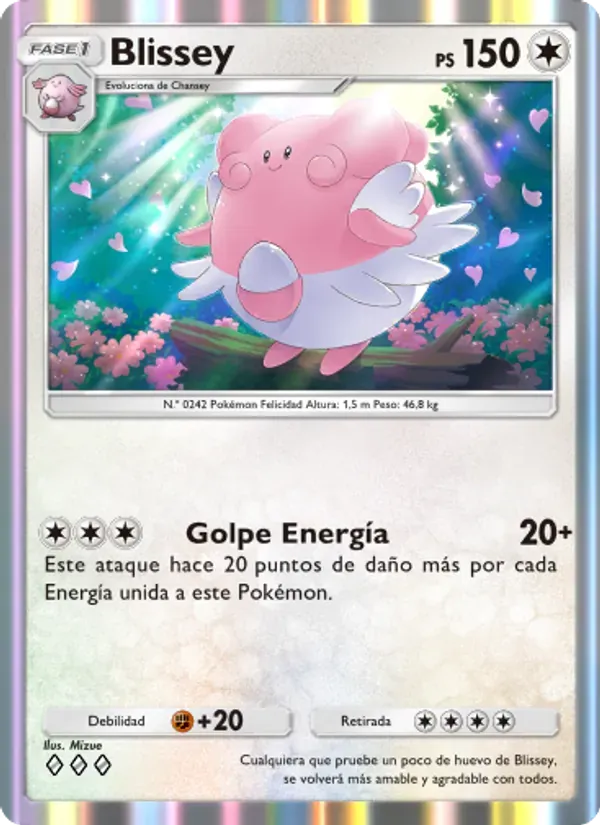 Blissey card in Spanish