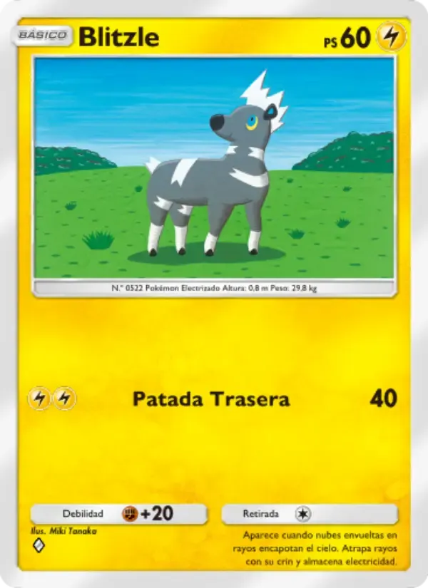 Blitzle card in Spanish