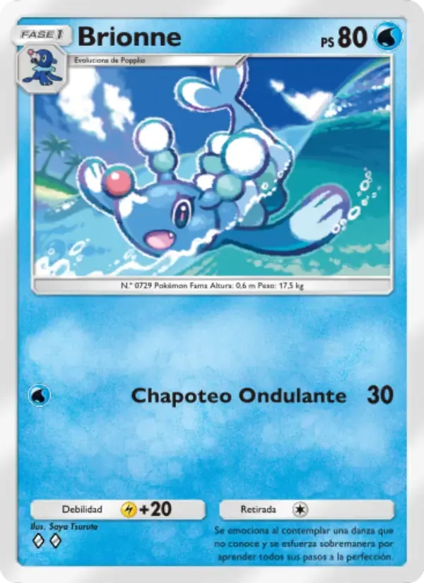 Brionne card in Spanish
