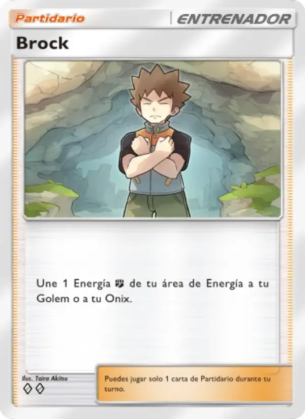 Brock card in Spanish