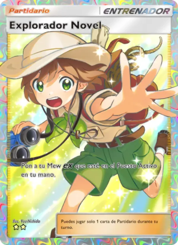 Budding Expeditioner card in Spanish