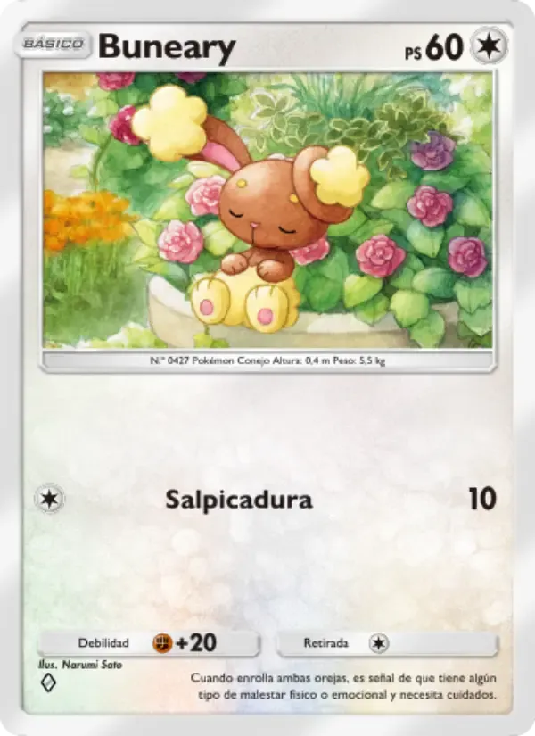 Buneary card in Spanish