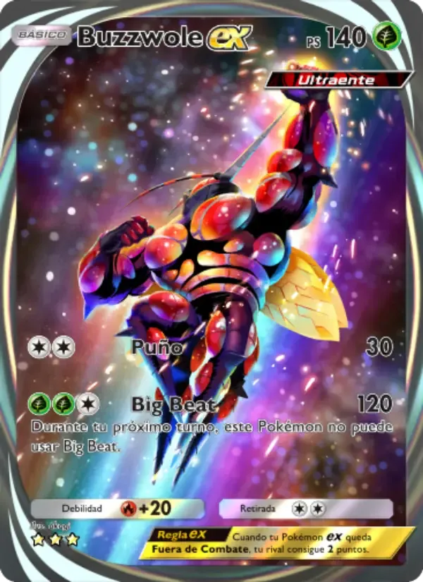 Buzzwole ex card in Spanish