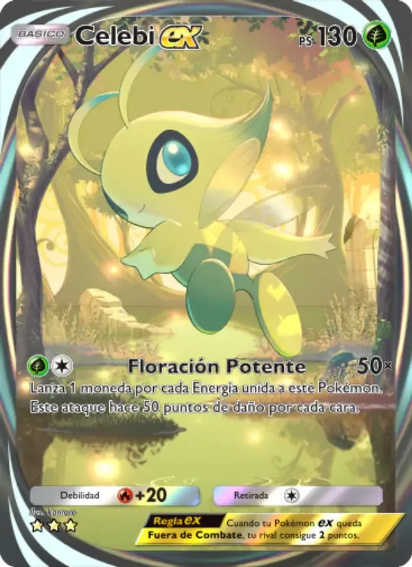 Celebi ex card in Spanish