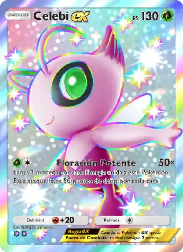 Celebi ex card in Spanish