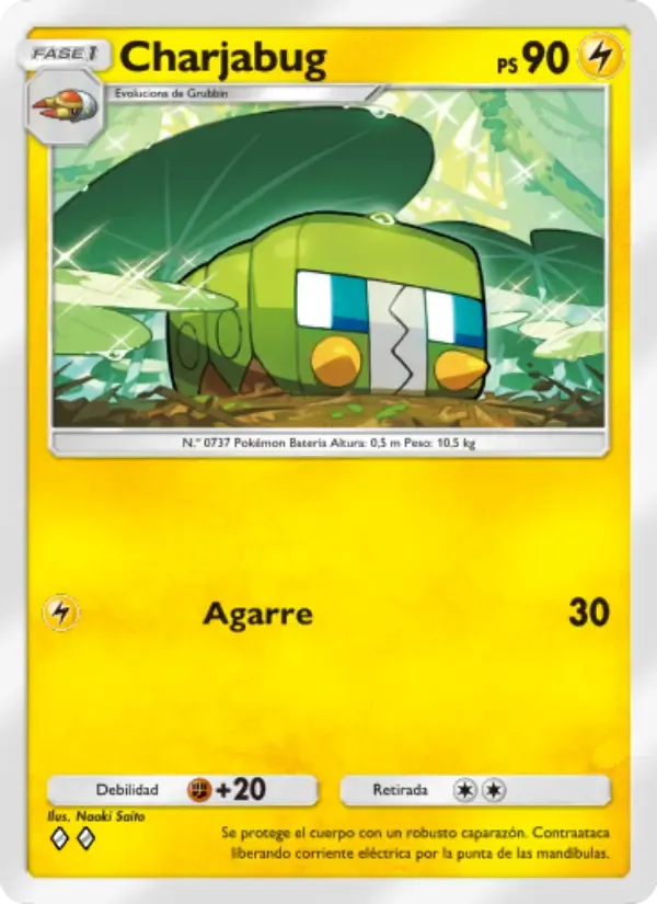 Charjabug card in Spanish