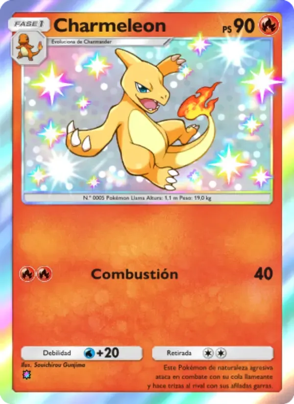 Charmeleon card in Spanish