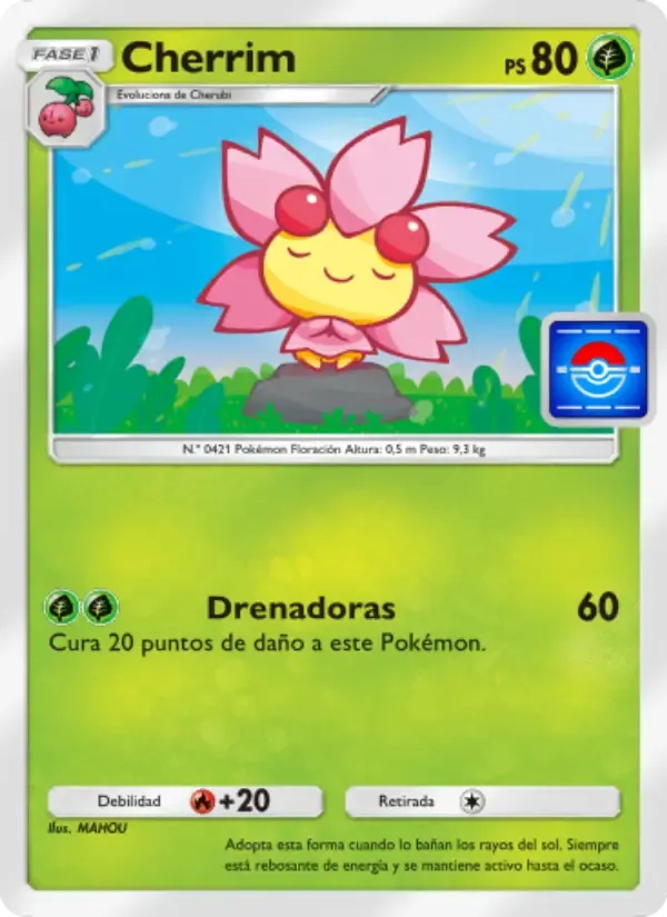 Cherrim card in Spanish