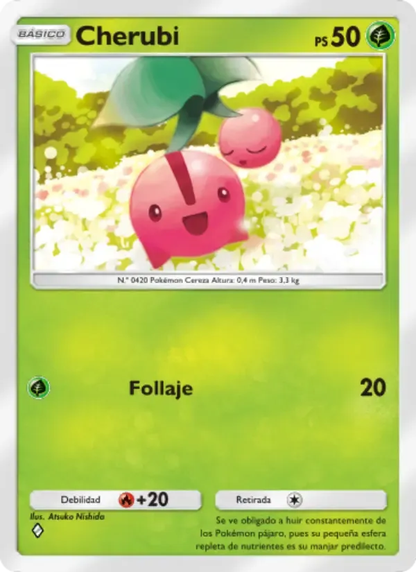 Cherubi card in Spanish