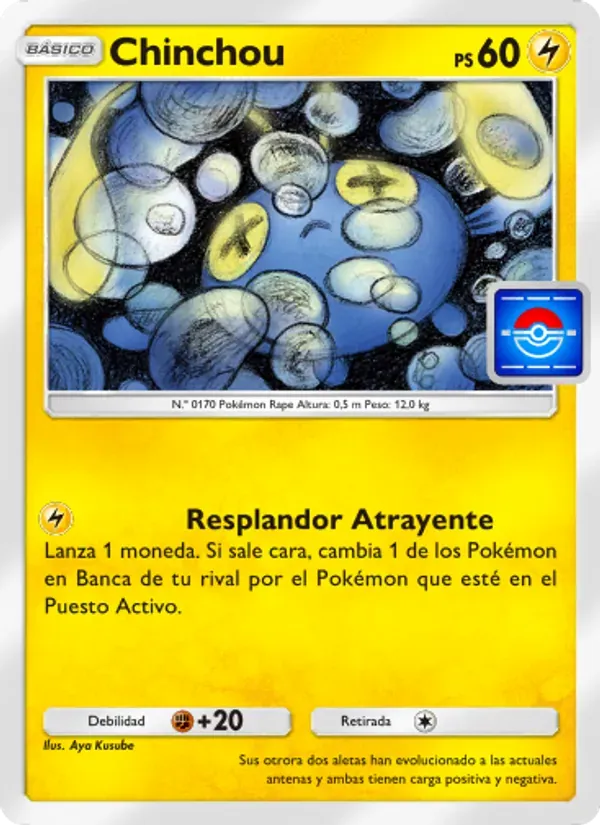 Chinchou card in Spanish