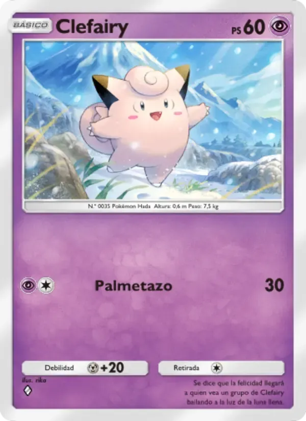 Clefairy card in Spanish