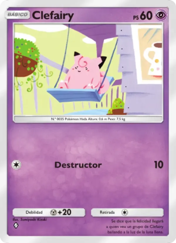 Clefairy card in Spanish