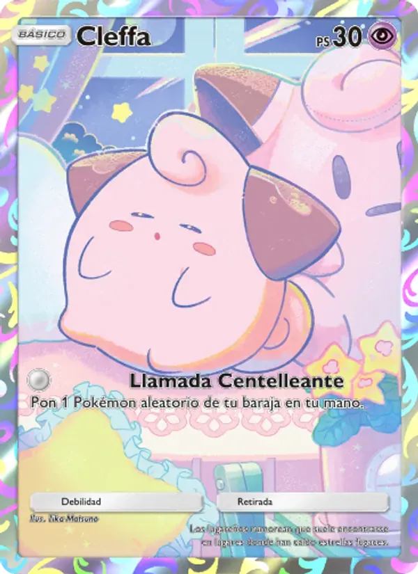 Cleffa card in Spanish