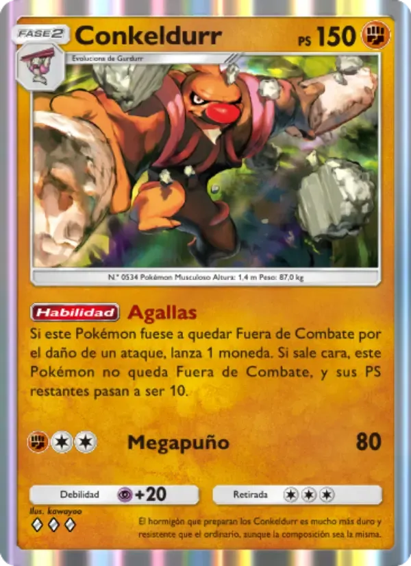 Conkeldurr card in Spanish
