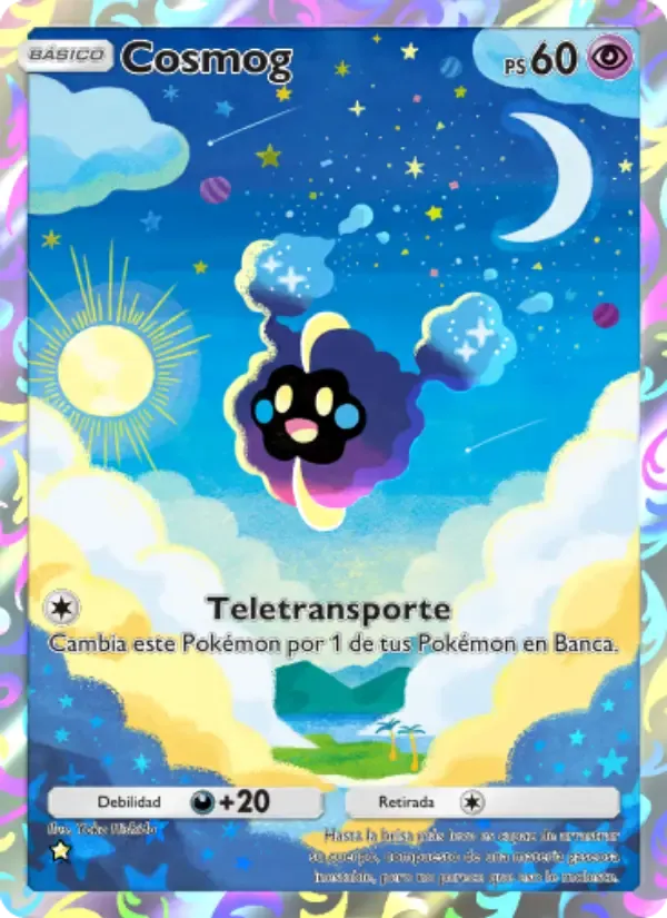 Cosmog card in Spanish