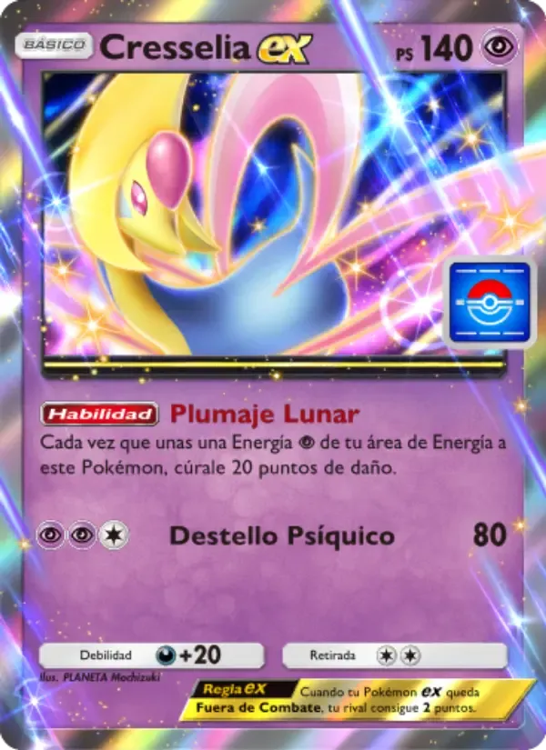 Carta di Cresselia ex in Spagnolo