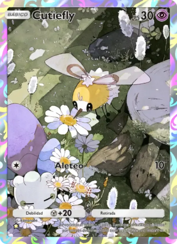 Cutiefly card in Spanish