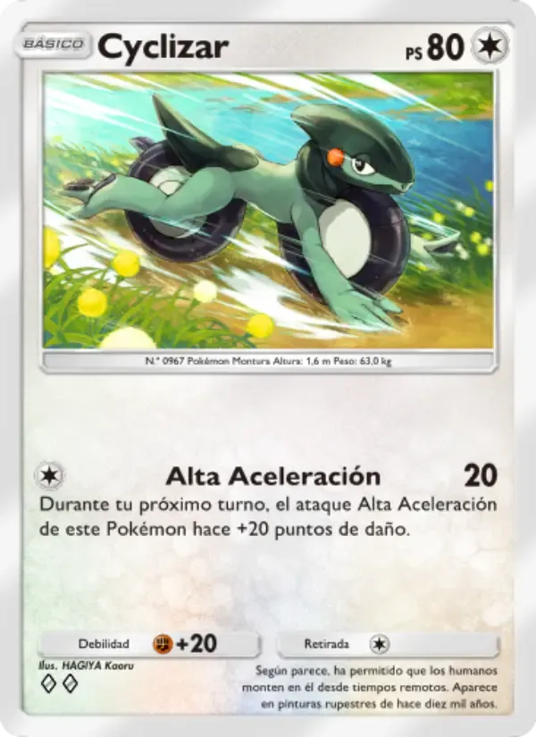 Cyclizar card in Spanish