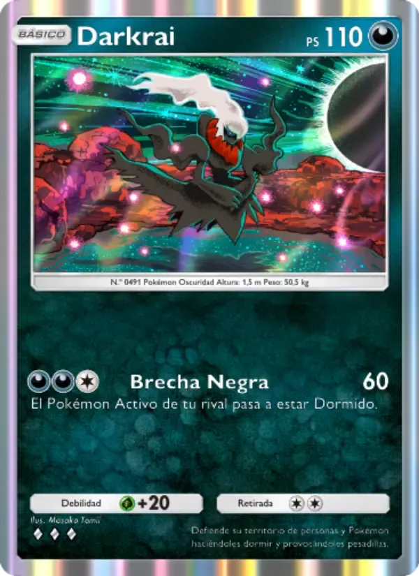 Darkrai card in Spanish
