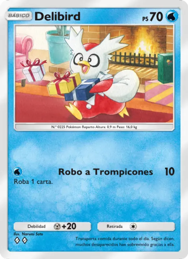 Delibird card in Spanish