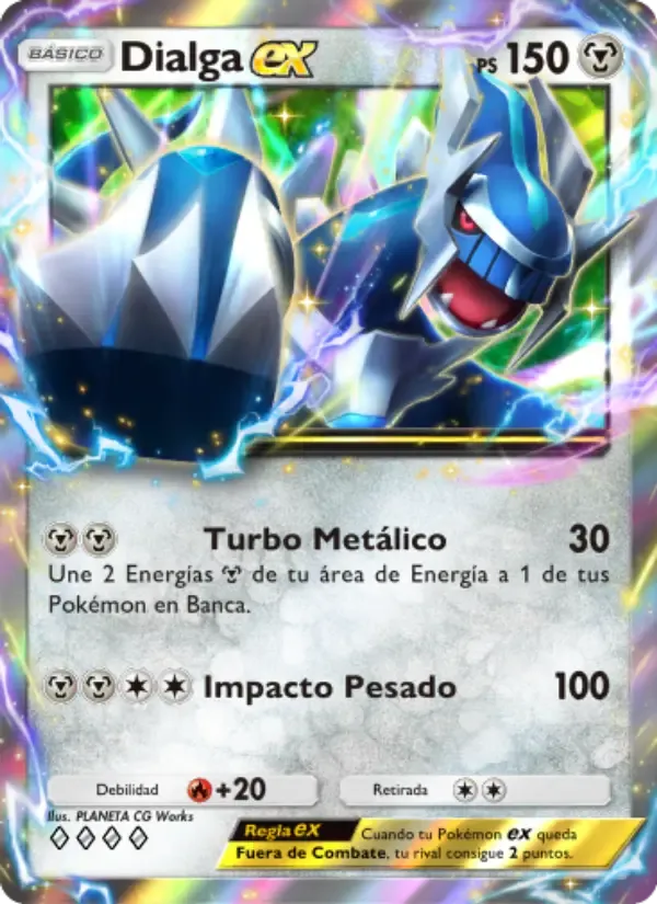 Dialga ex card in Spanish