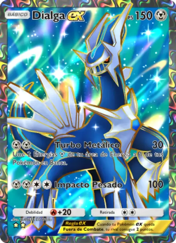 Dialga ex card in Spanish