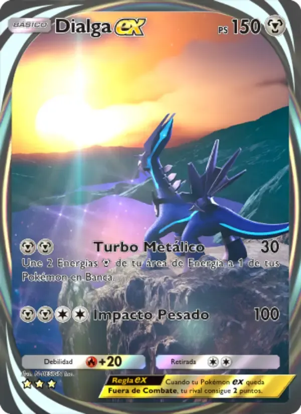 Dialga ex card in Spanish