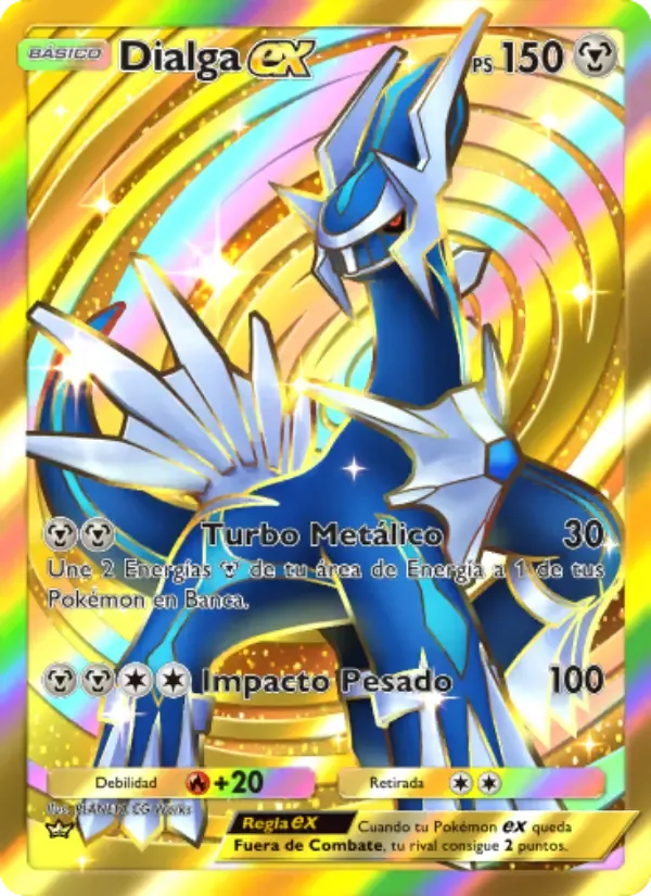 Dialga ex card in Spanish