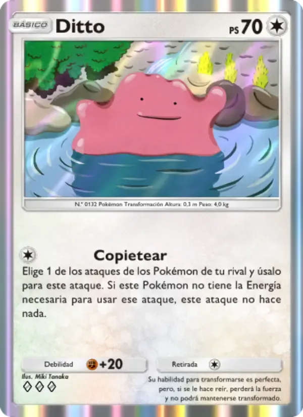 Ditto card in Spanish