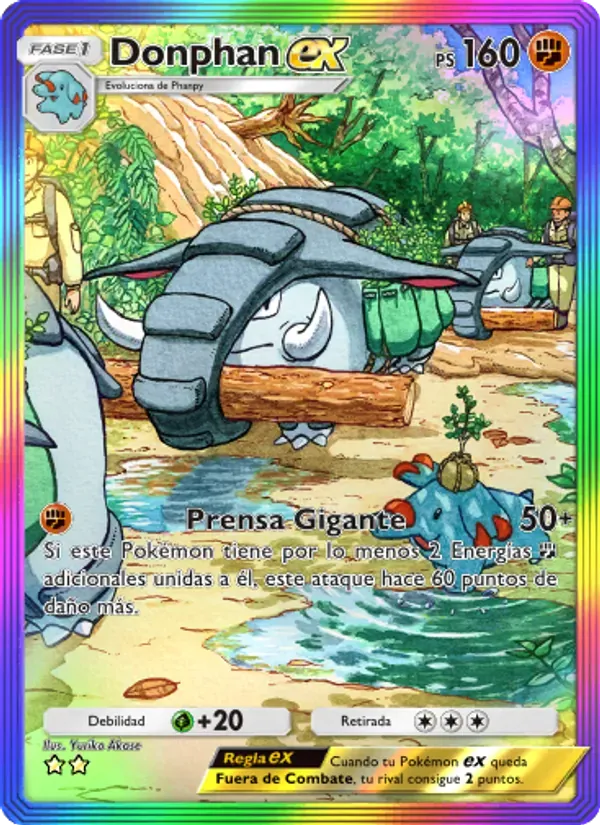 Donphan ex card in Spanish
