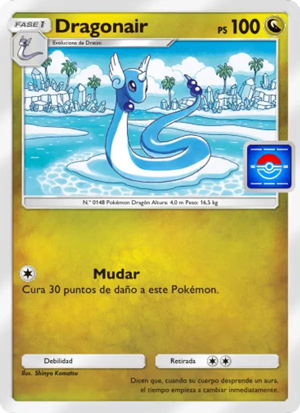 Dragonair card in Spanish