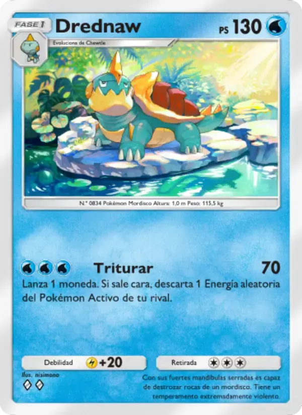 Drednaw card in Spanish