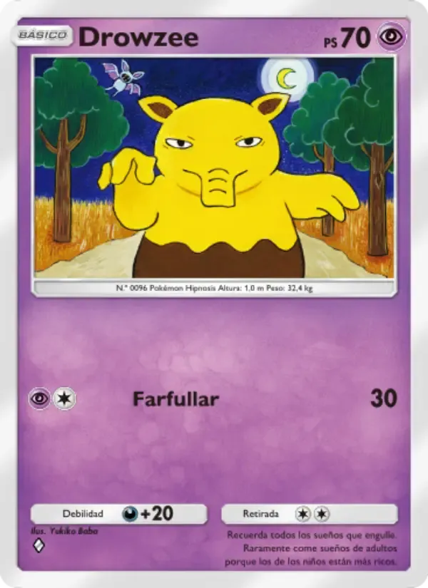 Carta di Drowzee in Spagnolo