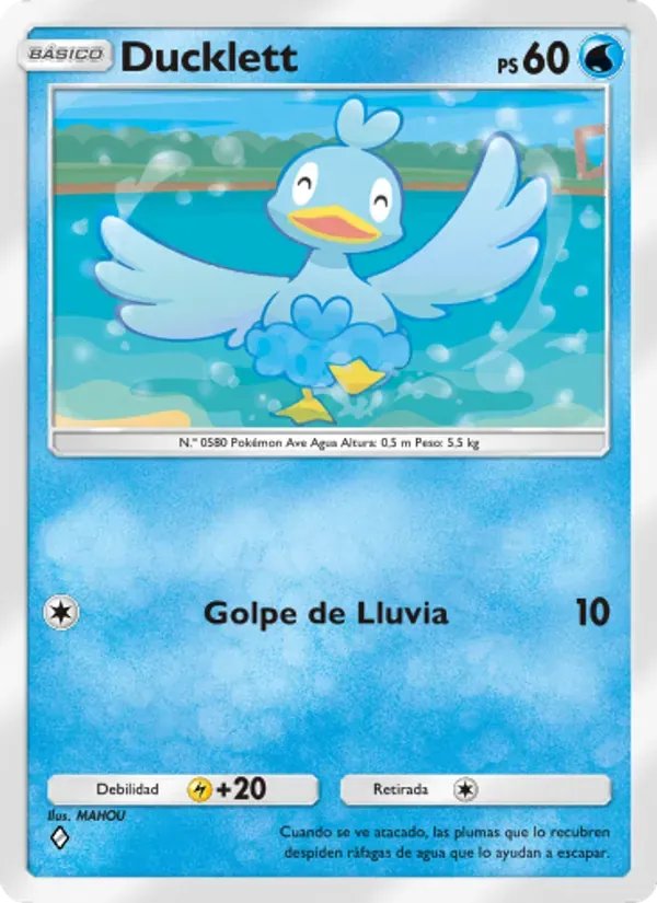 Ducklett card in Spanish