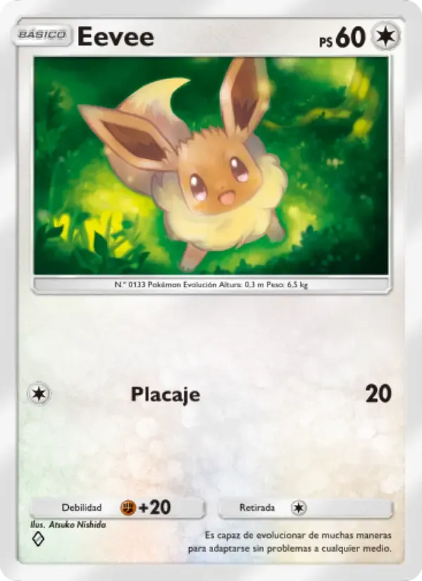 Eevee card in Spanish