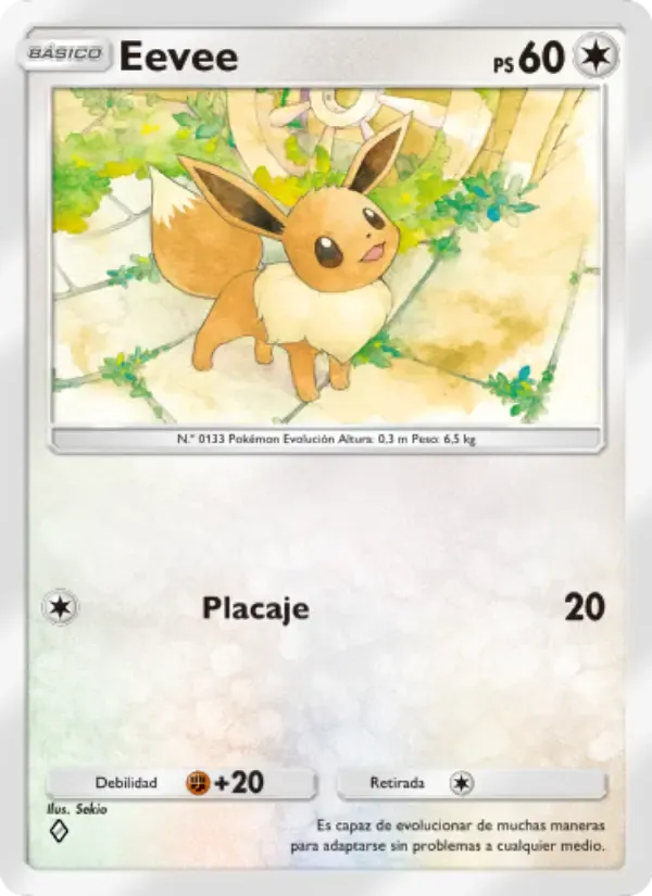 Eevee card in Spanish