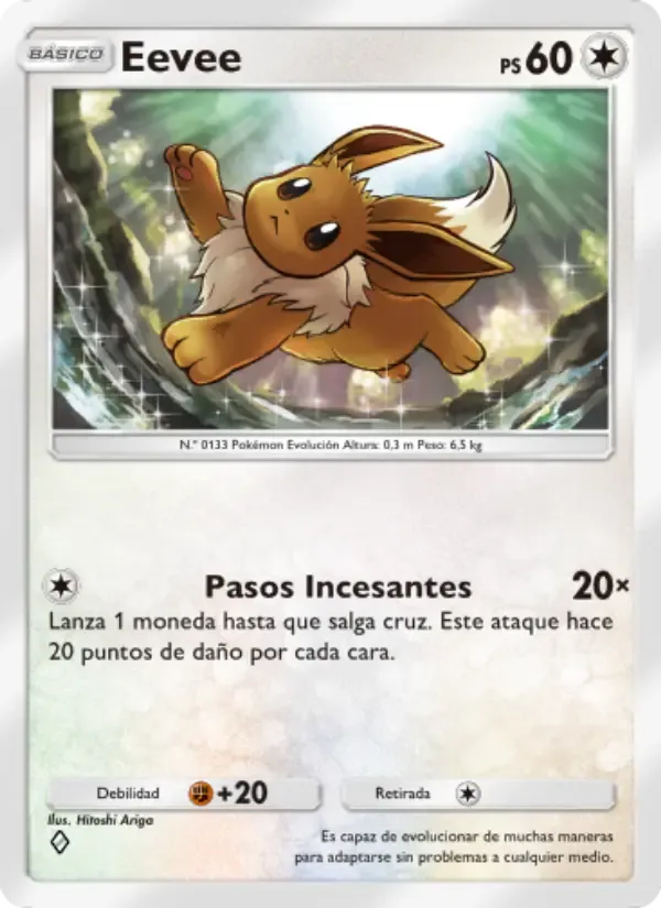 Eevee card in Spanish