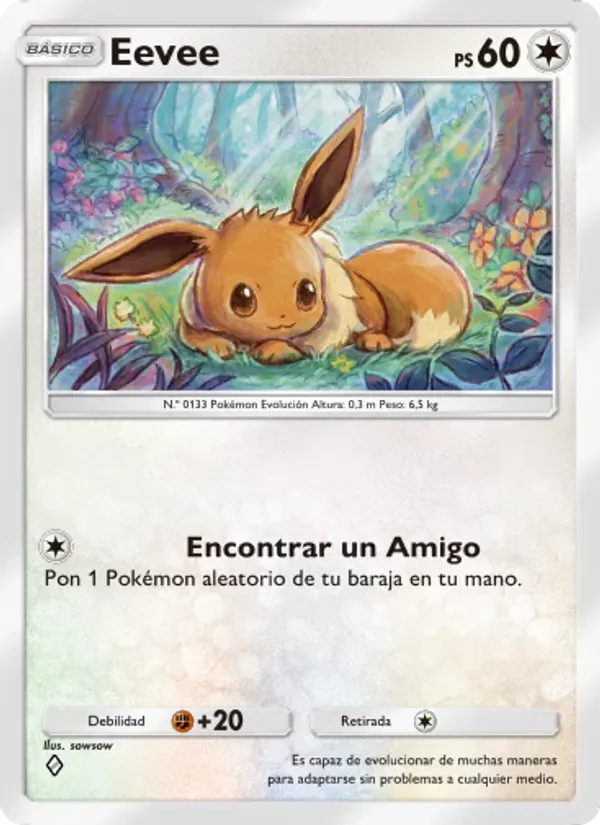 Eevee card in Spanish