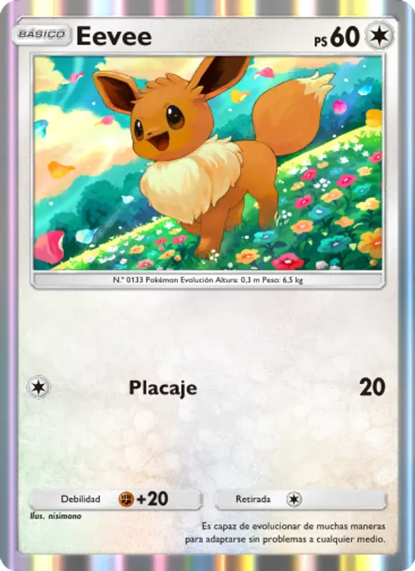 Eevee card in Spanish