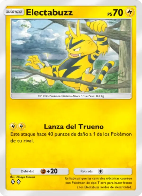 Electabuzz card in Spanish