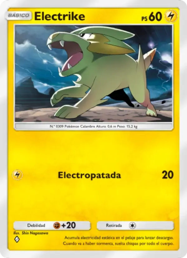 Electrike card in Spanish