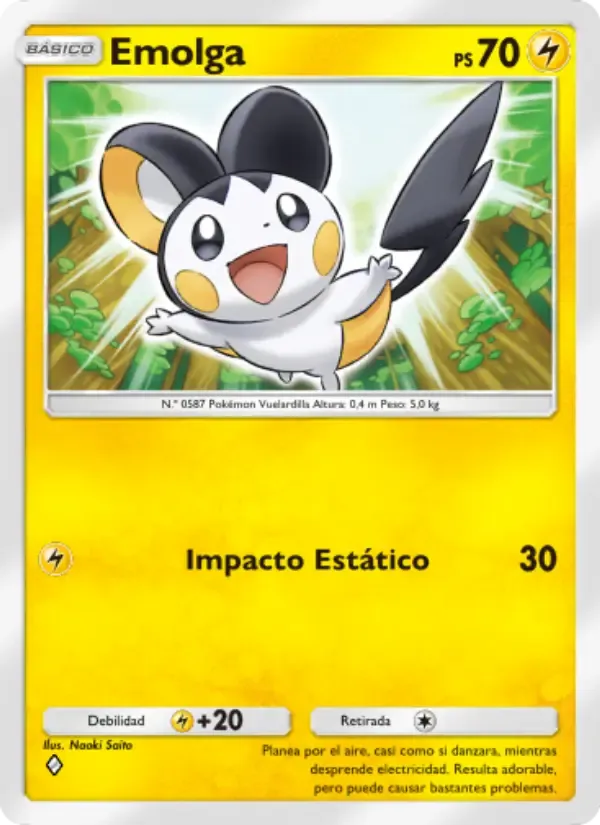Emolga card in Spanish