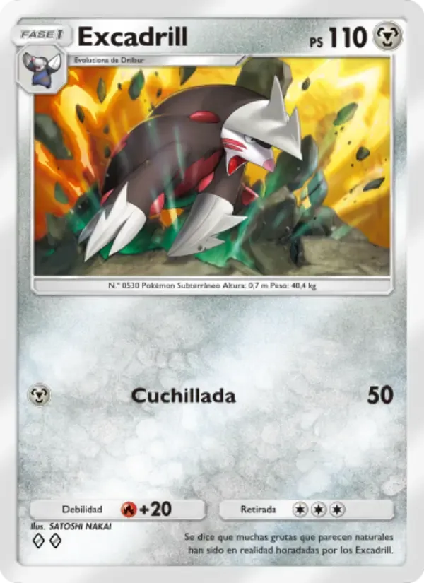Excadrill card in Spanish