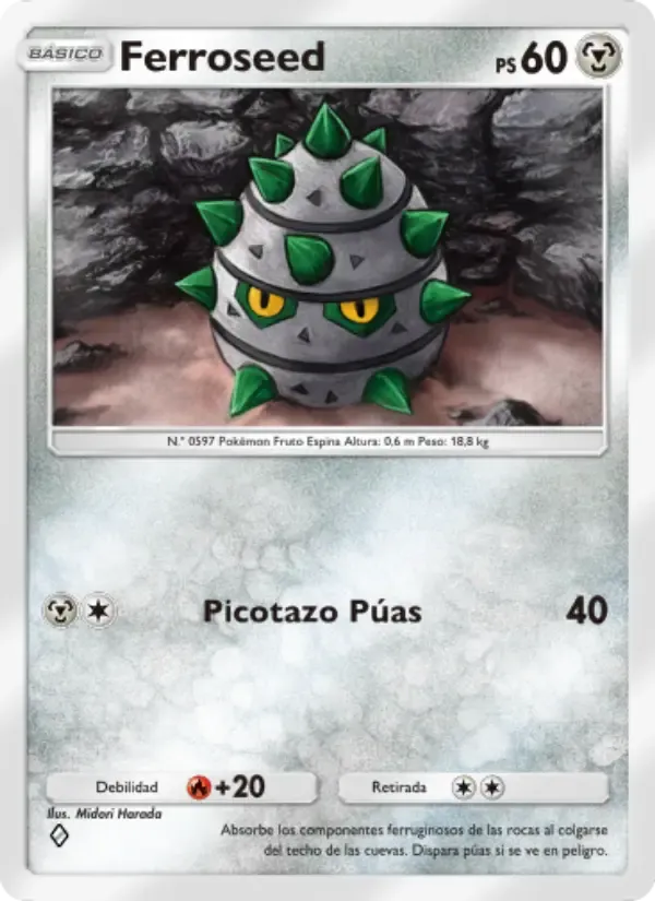 Ferroseed card in Spanish