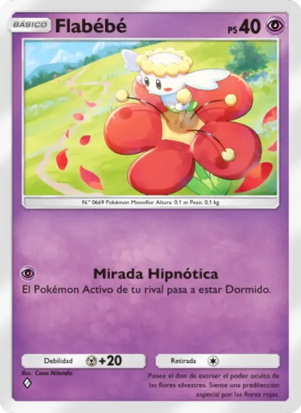 Flabébé card in Spanish