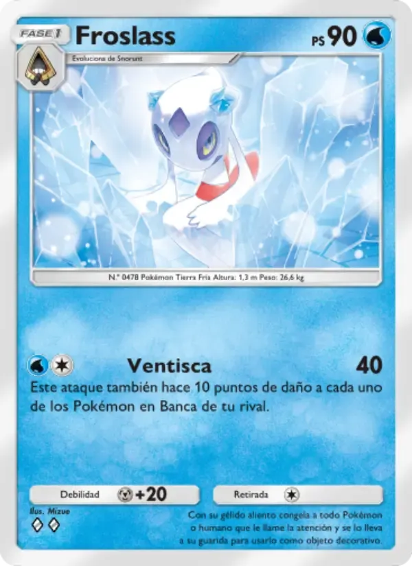Froslass card in Spanish