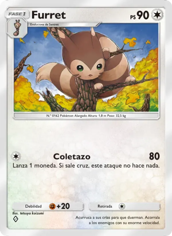 Furret card in Spanish