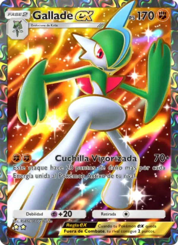 Gallade ex card in Spanish