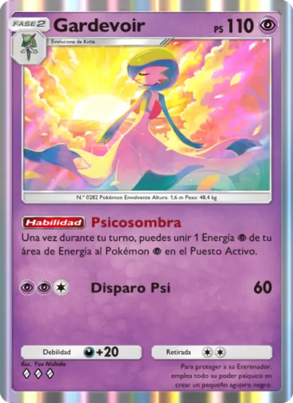 Gardevoir card in Spanish